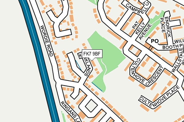 FK7 9BF map - OS OpenMap – Local (Ordnance Survey)