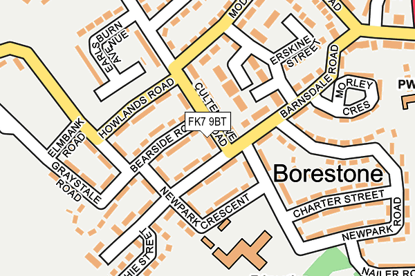 FK7 9BT map - OS OpenMap – Local (Ordnance Survey)
