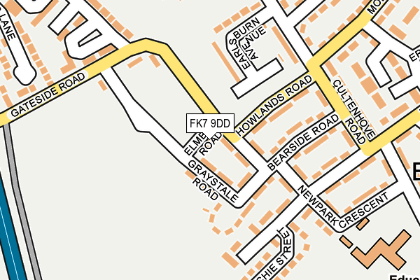 FK7 9DD map - OS OpenMap – Local (Ordnance Survey)