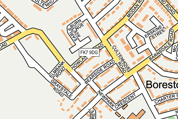 FK7 9DG map - OS OpenMap – Local (Ordnance Survey)