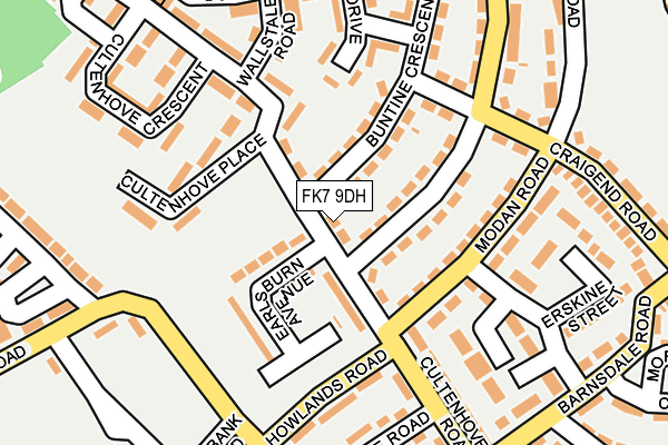 FK7 9DH map - OS OpenMap – Local (Ordnance Survey)