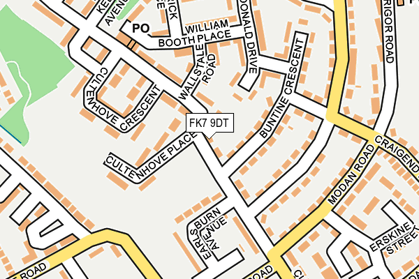 FK7 9DT map - OS OpenMap – Local (Ordnance Survey)