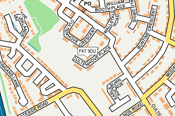 FK7 9DU map - OS OpenMap – Local (Ordnance Survey)