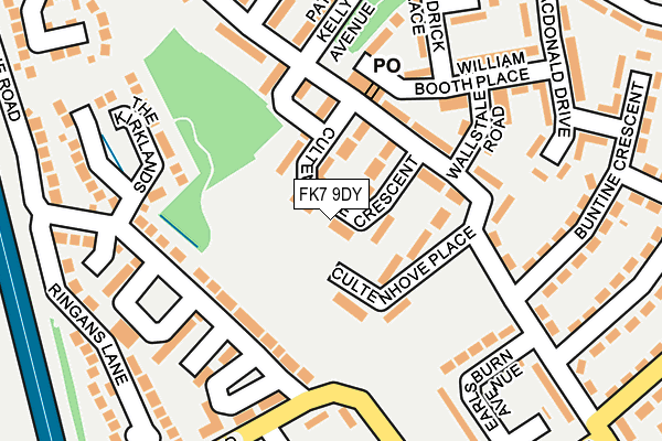 FK7 9DY map - OS OpenMap – Local (Ordnance Survey)