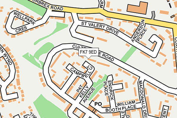 FK7 9ED map - OS OpenMap – Local (Ordnance Survey)