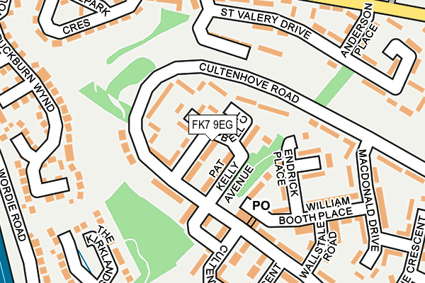 FK7 9EG map - OS OpenMap – Local (Ordnance Survey)