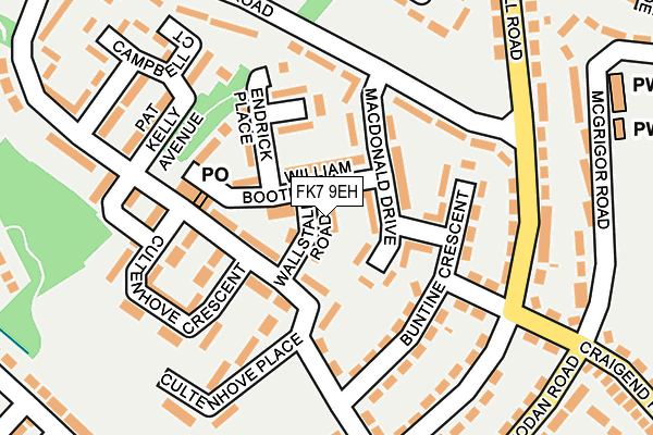 FK7 9EH map - OS OpenMap – Local (Ordnance Survey)