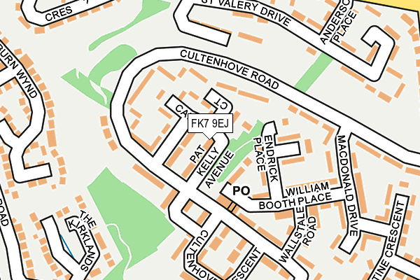 FK7 9EJ map - OS OpenMap – Local (Ordnance Survey)