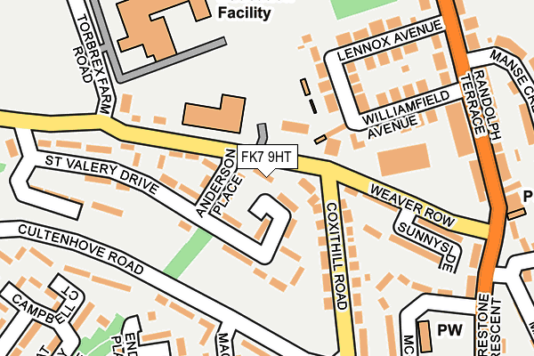 FK7 9HT map - OS OpenMap – Local (Ordnance Survey)