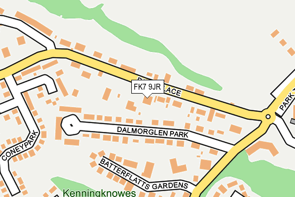FK7 9JR map - OS OpenMap – Local (Ordnance Survey)