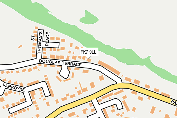 FK7 9LL map - OS OpenMap – Local (Ordnance Survey)