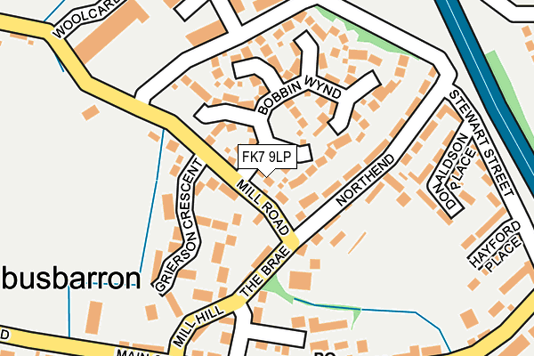 FK7 9LP map - OS OpenMap – Local (Ordnance Survey)
