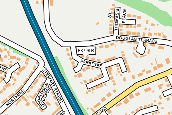 FK7 9LR map - OS OpenMap – Local (Ordnance Survey)