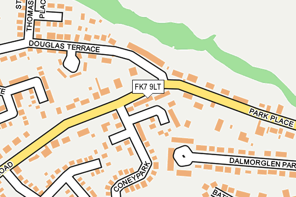 FK7 9LT map - OS OpenMap – Local (Ordnance Survey)