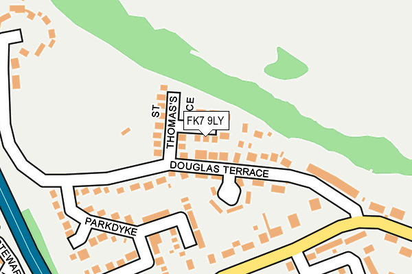 FK7 9LY map - OS OpenMap – Local (Ordnance Survey)