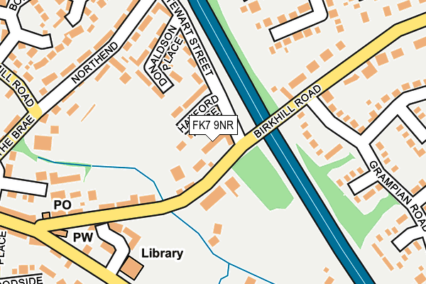 FK7 9NR map - OS OpenMap – Local (Ordnance Survey)