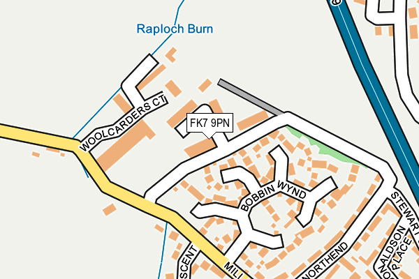 FK7 9PN map - OS OpenMap – Local (Ordnance Survey)