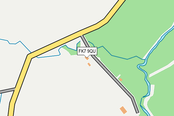 FK7 9QU map - OS OpenMap – Local (Ordnance Survey)