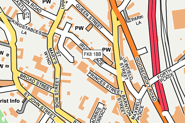 FK8 1BB map - OS OpenMap – Local (Ordnance Survey)