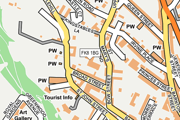 FK8 1BG map - OS OpenMap – Local (Ordnance Survey)