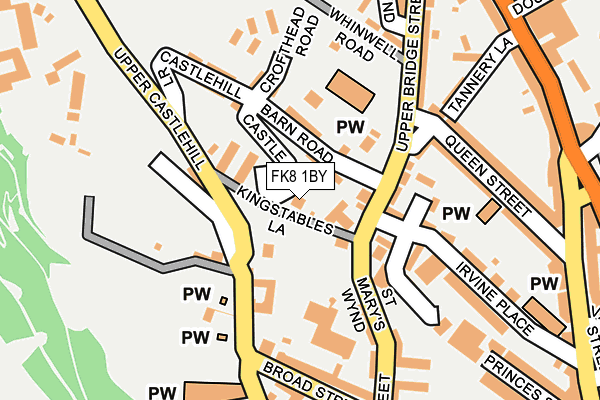 FK8 1BY map - OS OpenMap – Local (Ordnance Survey)