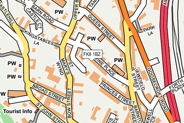 FK8 1BZ map - OS OpenMap – Local (Ordnance Survey)
