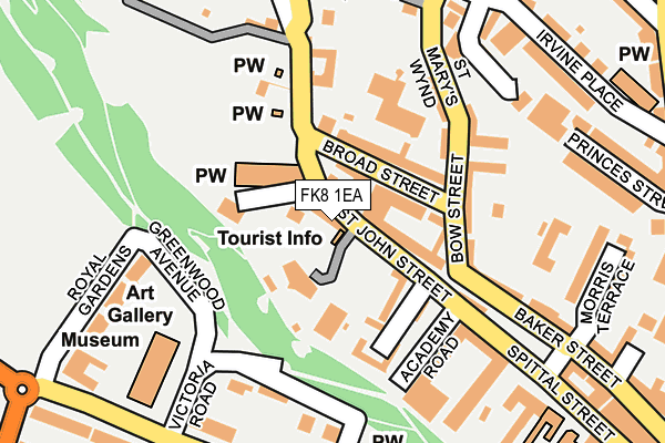 FK8 1EA map - OS OpenMap – Local (Ordnance Survey)