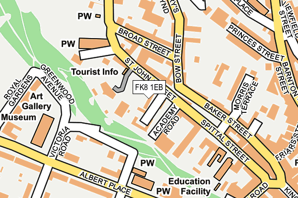 FK8 1EB map - OS OpenMap – Local (Ordnance Survey)