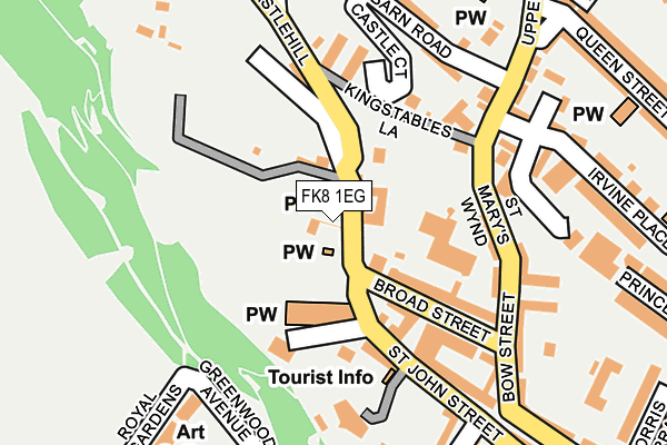 FK8 1EG map - OS OpenMap – Local (Ordnance Survey)