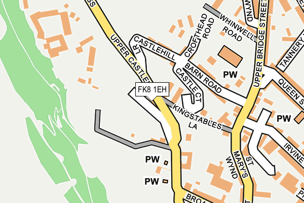 FK8 1EH map - OS OpenMap – Local (Ordnance Survey)