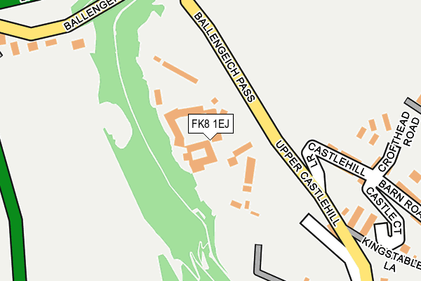 FK8 1EJ map - OS OpenMap – Local (Ordnance Survey)