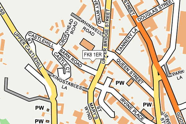 FK8 1ER map - OS OpenMap – Local (Ordnance Survey)