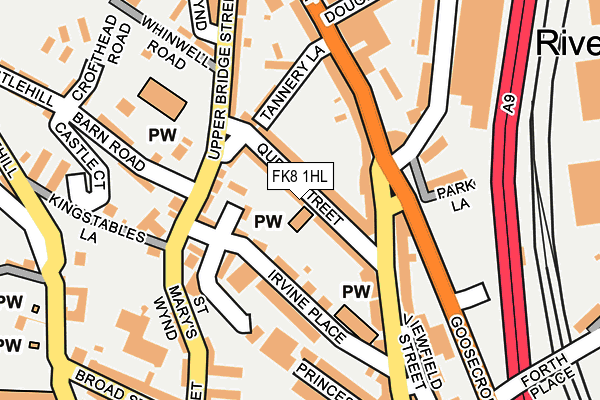 FK8 1HL map - OS OpenMap – Local (Ordnance Survey)