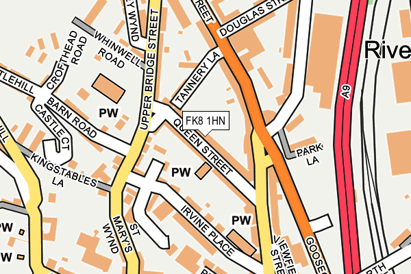 FK8 1HN map - OS OpenMap – Local (Ordnance Survey)