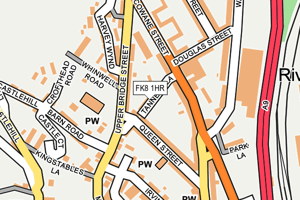 FK8 1HR map - OS OpenMap – Local (Ordnance Survey)