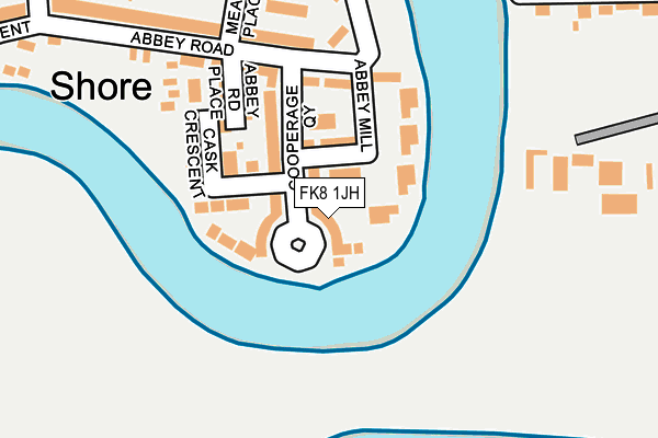 FK8 1JH map - OS OpenMap – Local (Ordnance Survey)