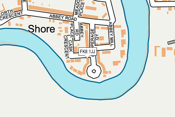 FK8 1JJ map - OS OpenMap – Local (Ordnance Survey)