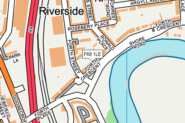 FK8 1LE map - OS OpenMap – Local (Ordnance Survey)