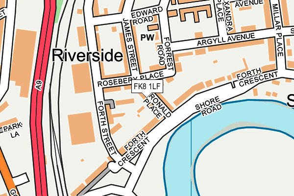 FK8 1LF map - OS OpenMap – Local (Ordnance Survey)