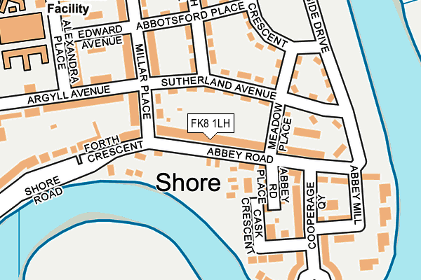 FK8 1LH map - OS OpenMap – Local (Ordnance Survey)