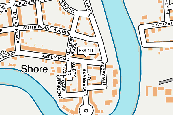 FK8 1LL map - OS OpenMap – Local (Ordnance Survey)