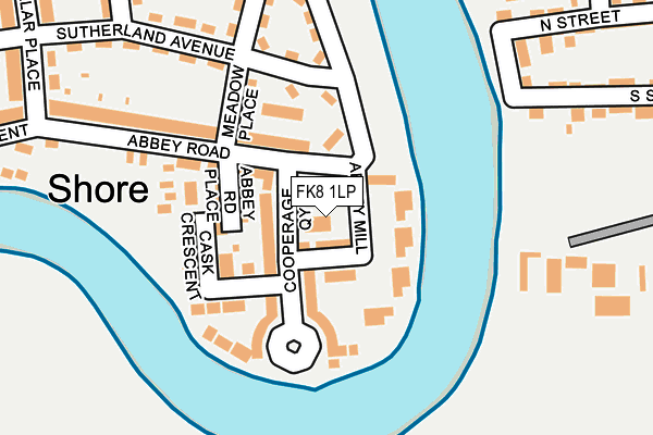 FK8 1LP map - OS OpenMap – Local (Ordnance Survey)