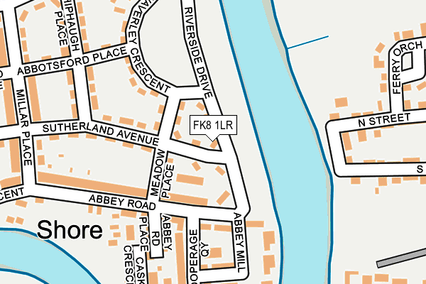 FK8 1LR map - OS OpenMap – Local (Ordnance Survey)