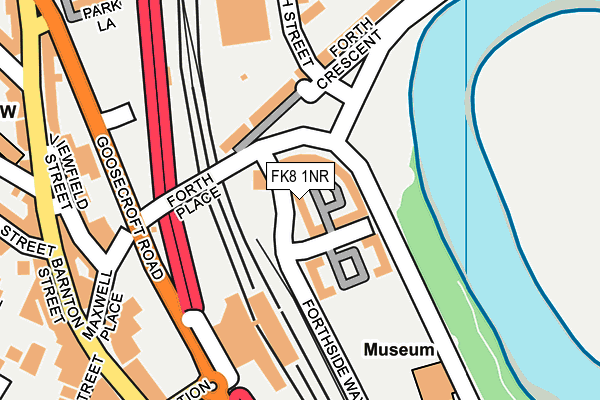 FK8 1NR map - OS OpenMap – Local (Ordnance Survey)