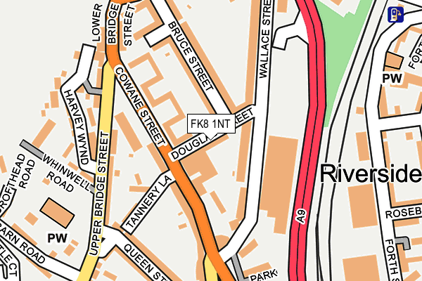 FK8 1NT map - OS OpenMap – Local (Ordnance Survey)