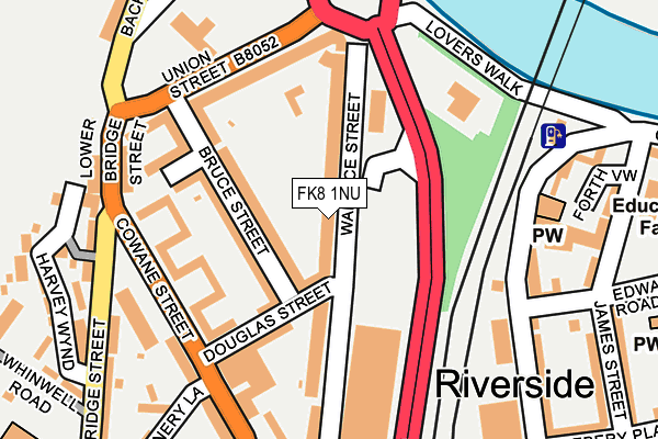 FK8 1NU map - OS OpenMap – Local (Ordnance Survey)