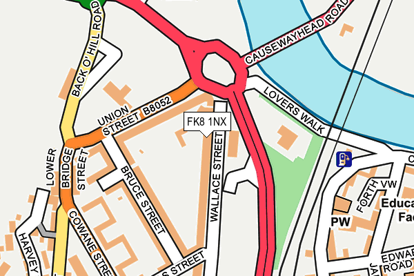 FK8 1NX map - OS OpenMap – Local (Ordnance Survey)
