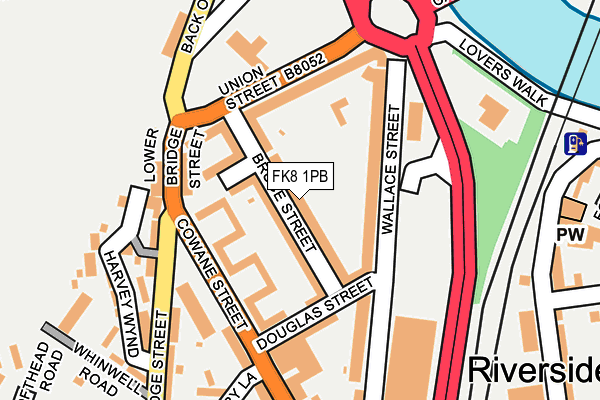 FK8 1PB map - OS OpenMap – Local (Ordnance Survey)