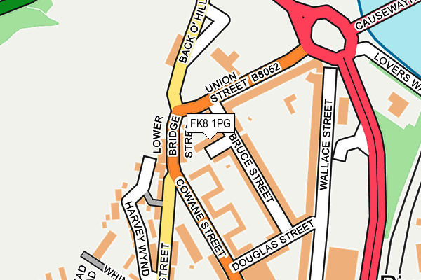 FK8 1PG map - OS OpenMap – Local (Ordnance Survey)