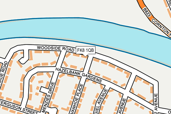 FK8 1QB map - OS OpenMap – Local (Ordnance Survey)